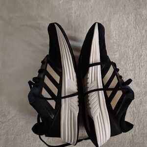 Adidas Women's Black and Cream Sneakers